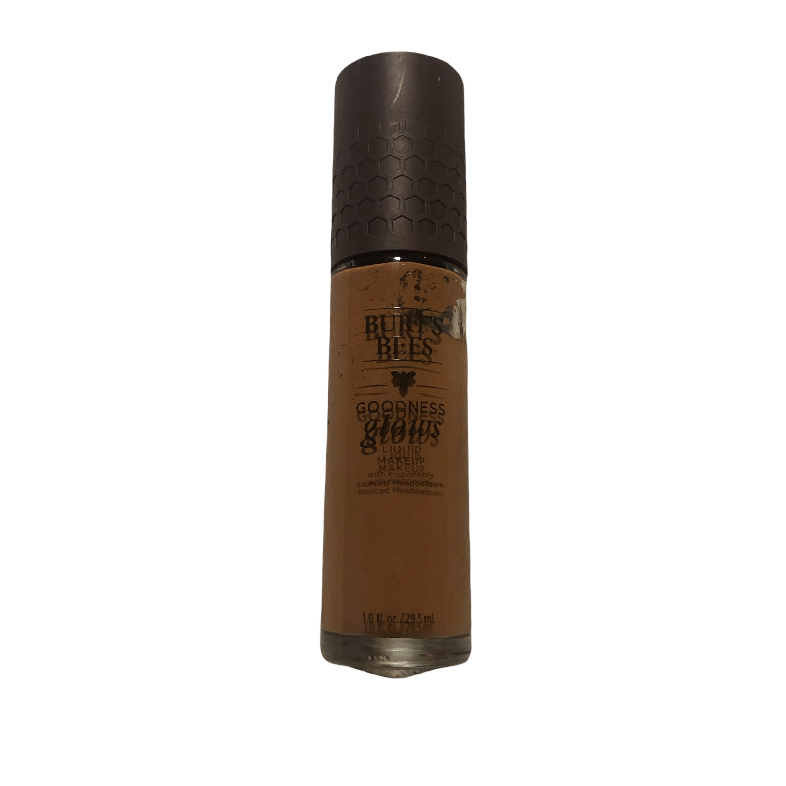 Burt’s Bees Liquid Makeup Foundation Goodness Glows #1060 Chestnut NEW