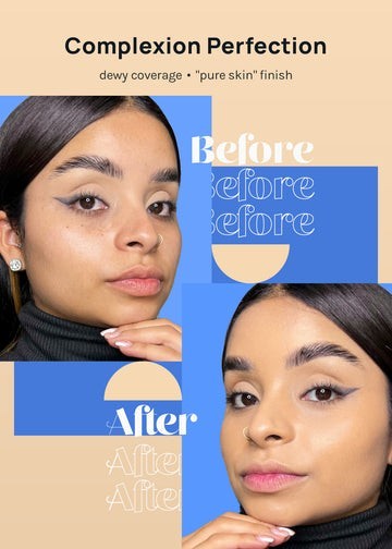 AOA Pure Complexion Foundation Lightweight Full Coverage Natural Flawless Finish