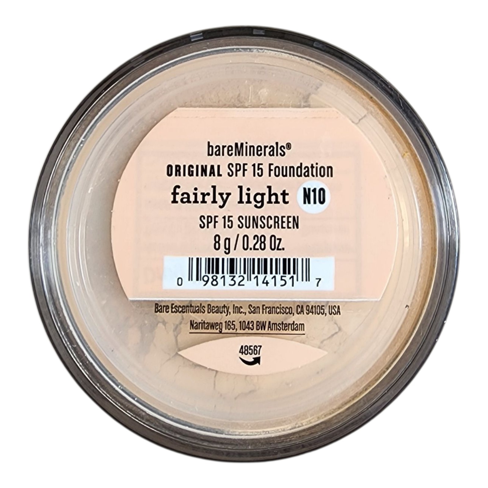 bareMinerals Foundation Broad Spectrum SPF 15 N10 Fairly Light 8g