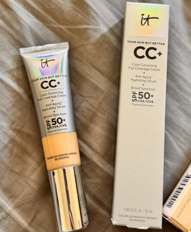 IT Cosmetics CC+ Cream Color Correcting Foundation with SPF 50+,30 colors,1.08oz