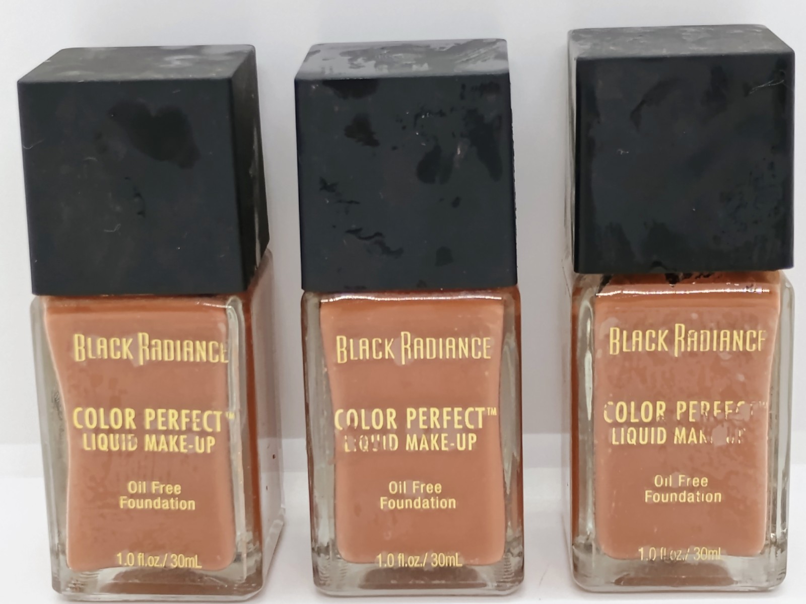 Lot of 3 Black Radiance Color Perfect Liquid Make-Up Foundation, #8429 Espresso