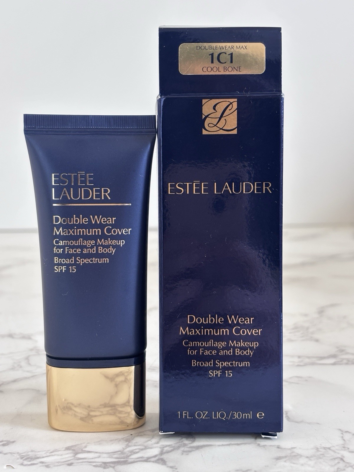 Estee Lauder Double Wear Maximum Cover Camouflage 1C1 COOL BONE New in Box