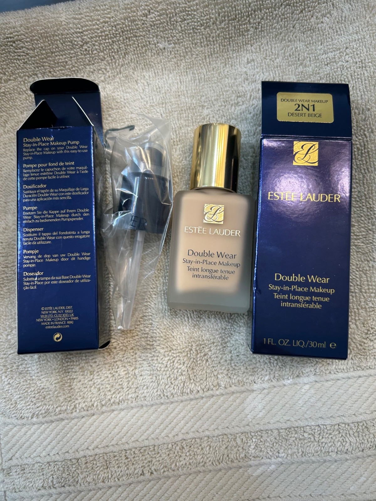 ORIGINAL Estée Lauder Double Wear Stay in Place Makeup, 2N1 Desert Beige – 1oz