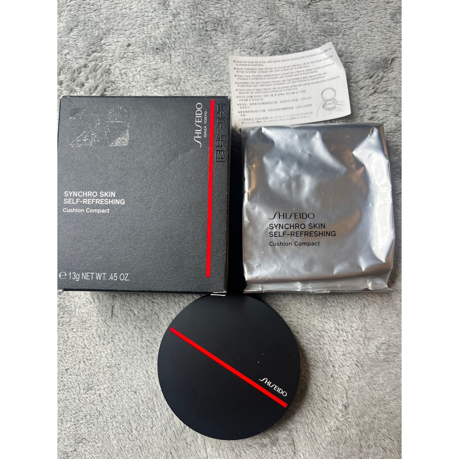 Shiseido Synchro Skin Self-Refreshing Cushion Compact Foundation 13g .45oz New