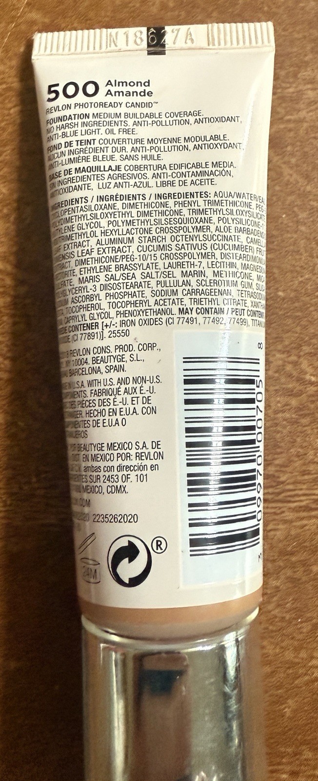 Revlon PhotoReady Candid Foundation Color #500 Almond .75 Fl Oz Lot Of 4