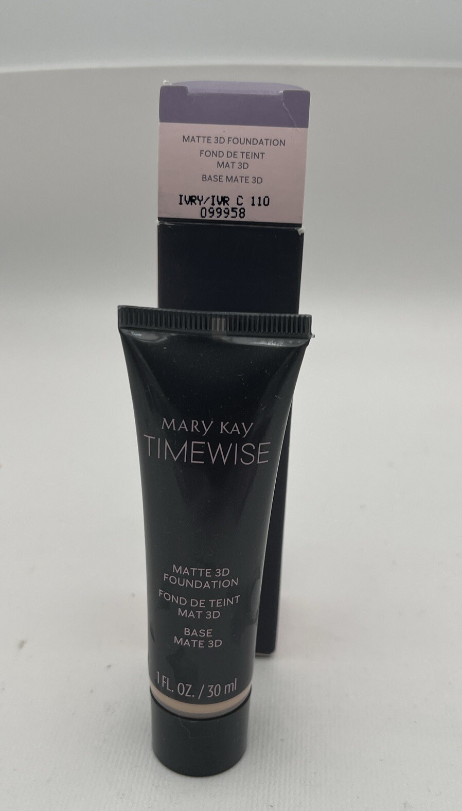 Mary Kay Timewise Matte 3D Foundation Ivory C 110 Full Size 30ml New