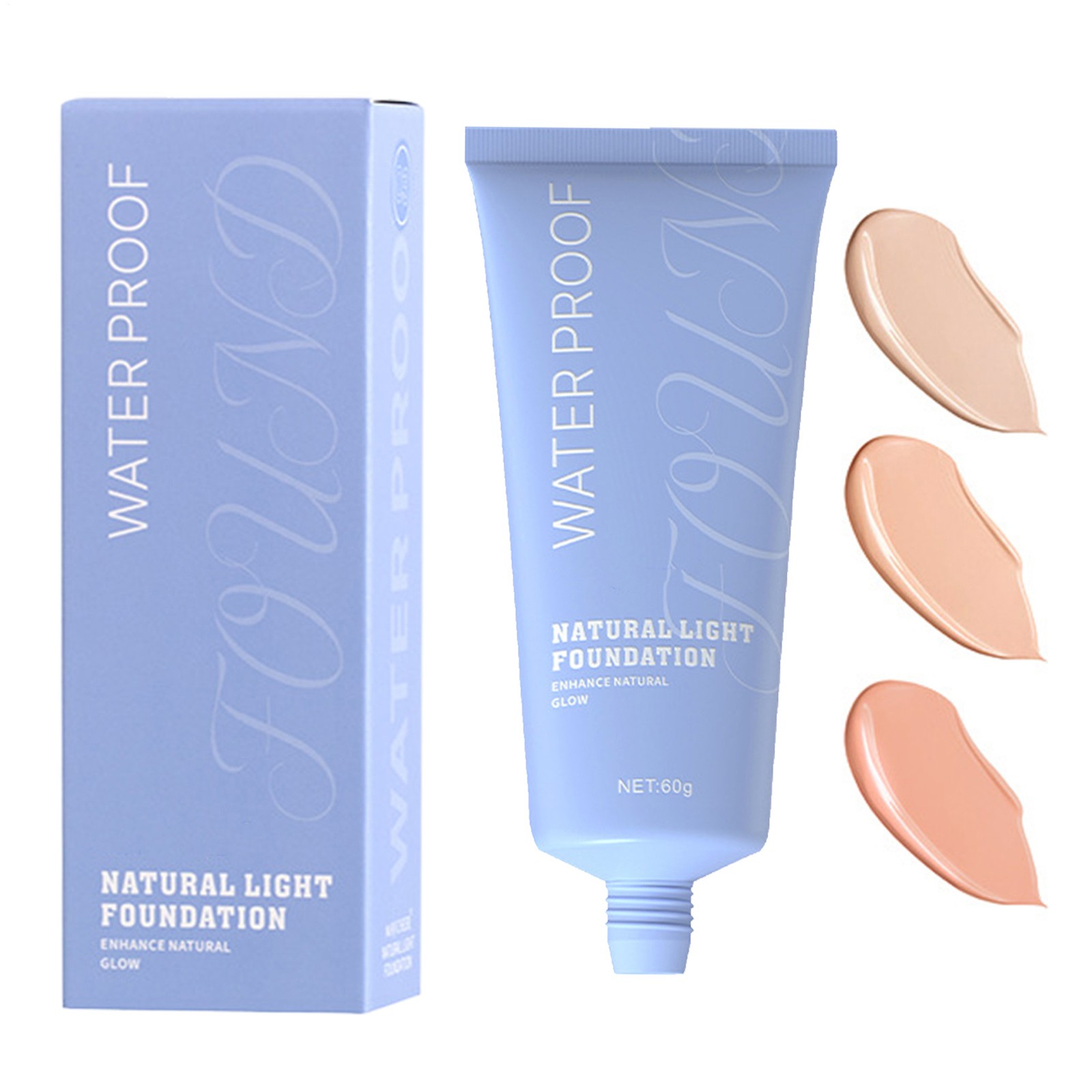Full Coverage Matte Liquid Foundation Oil Control 24h Lasting Long
