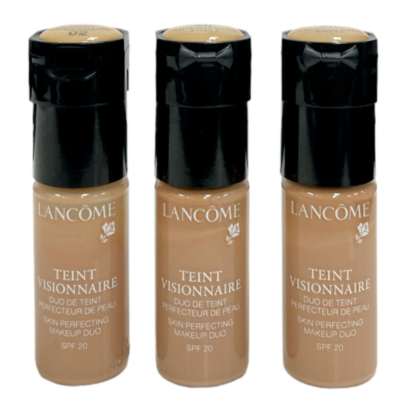 Lancome Teint Visionnaire Make Up Duo SPF20 (10mL | 02 Lys Rose) NEW; Lot Of 3