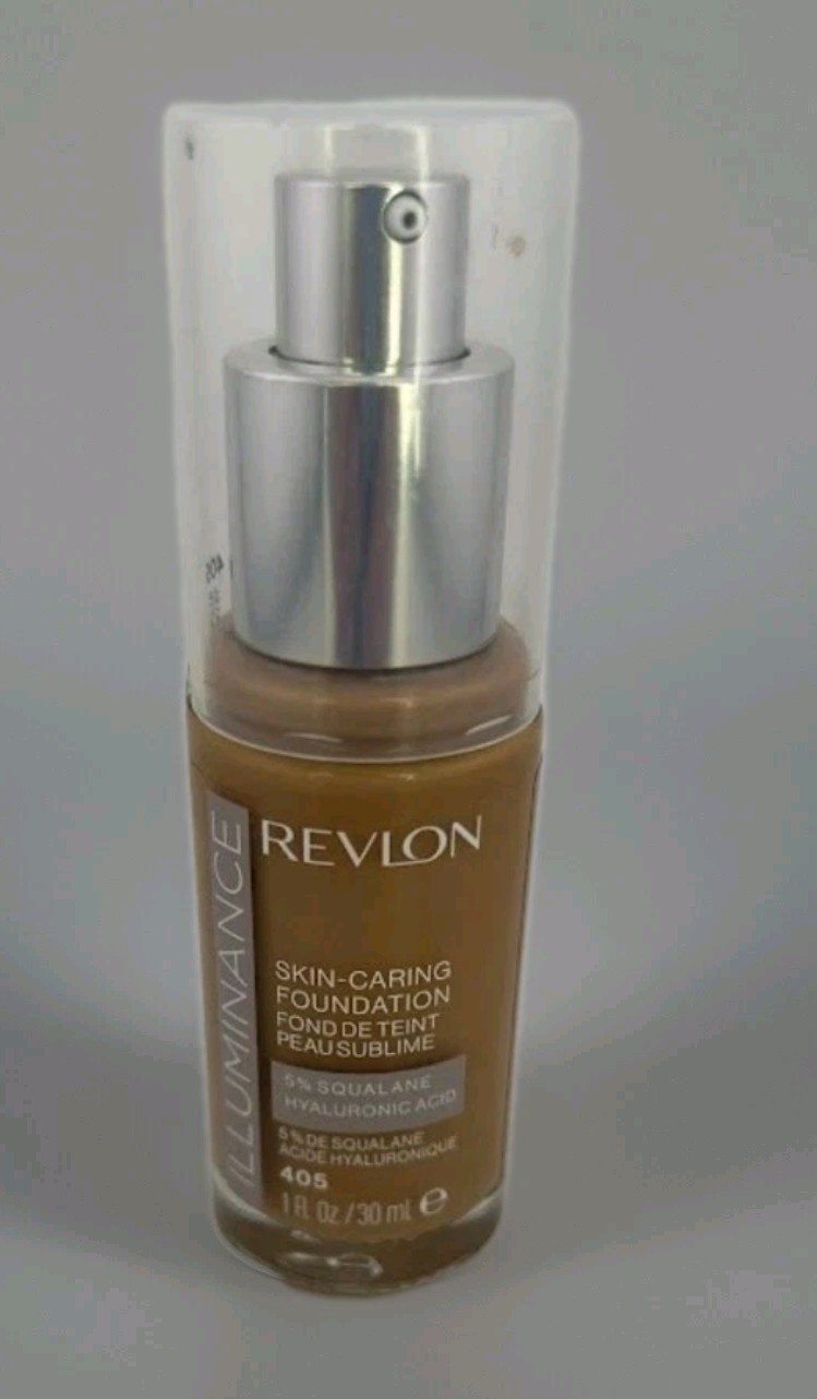 Revlon Illuminance Skin-Caring Liquid Foundation Makeup 405 Hazel 1 fl oz. NEW