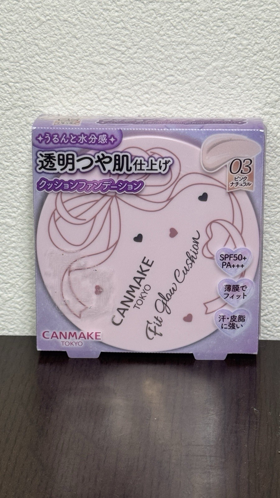 CANMAKE Fit Glow Cushion 03 Pink Natural SPF50+ PA+++ Foundation Japan