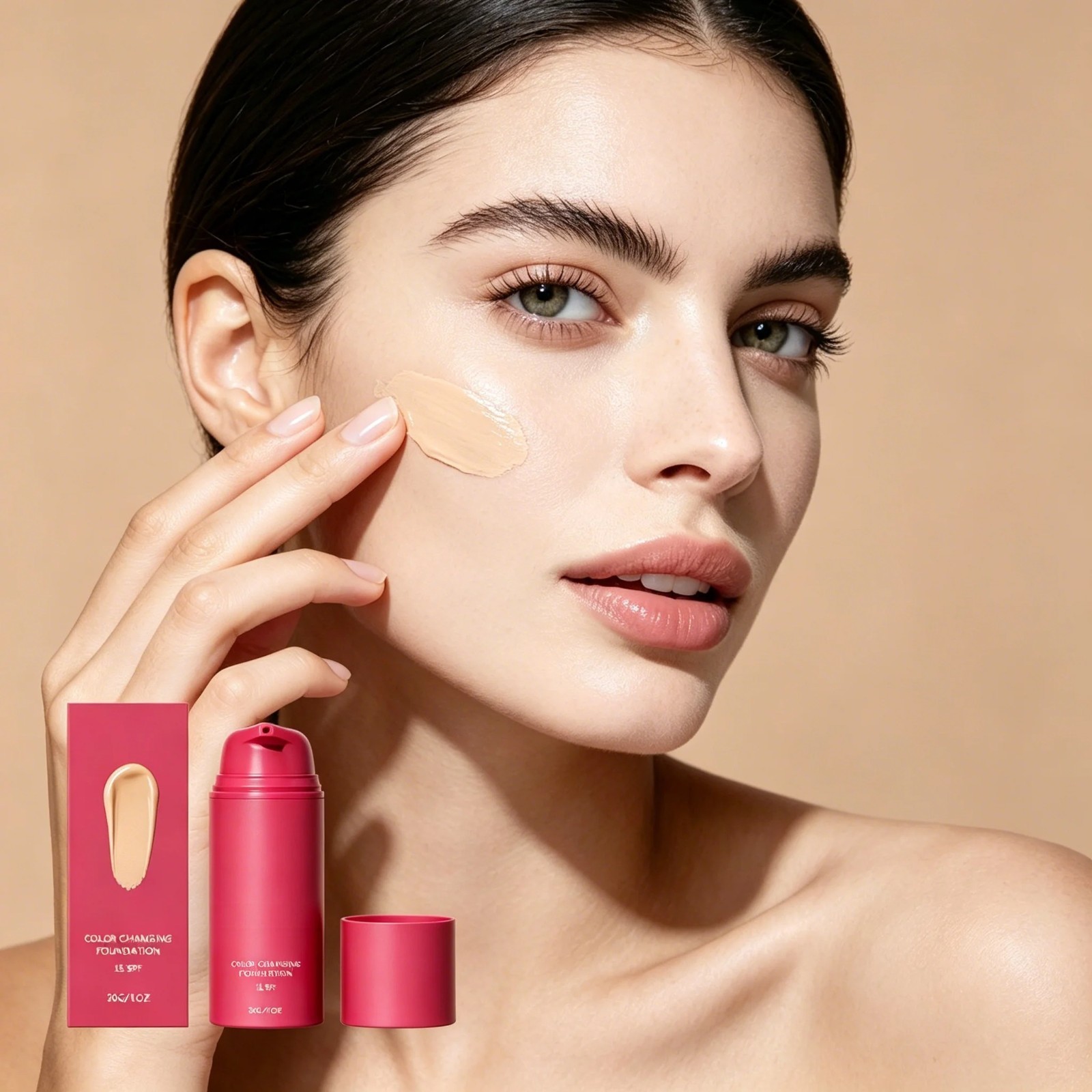 ‘Smooche Foundation Korean, Smooche Color Changing Foundation,For All Skin Types