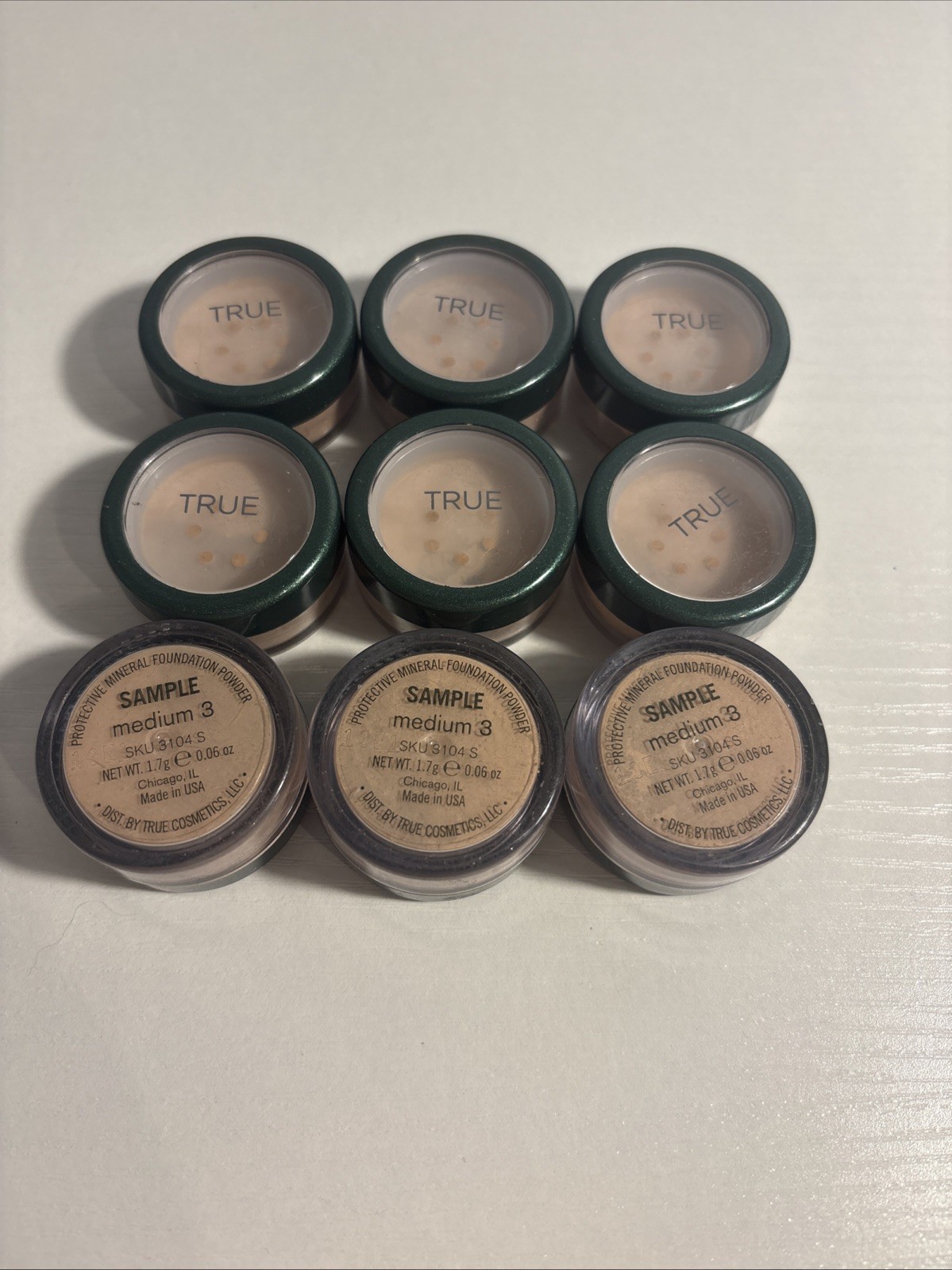 9-True Cosmetics Protective Mineral Foundation Powder Medium 3- 1.7g/0.06oz…