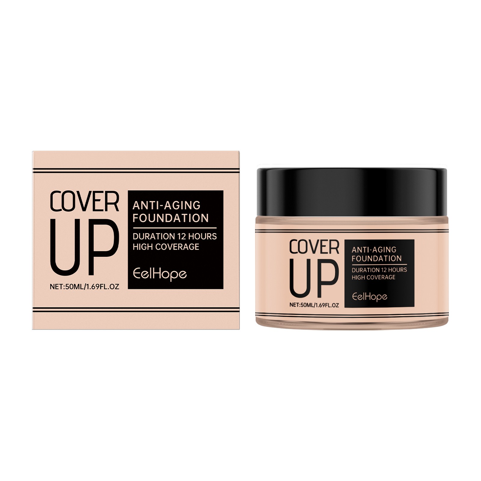 Dewy Long Wear Full Coverage Foundation Moisturizing Brightening Natural Finish