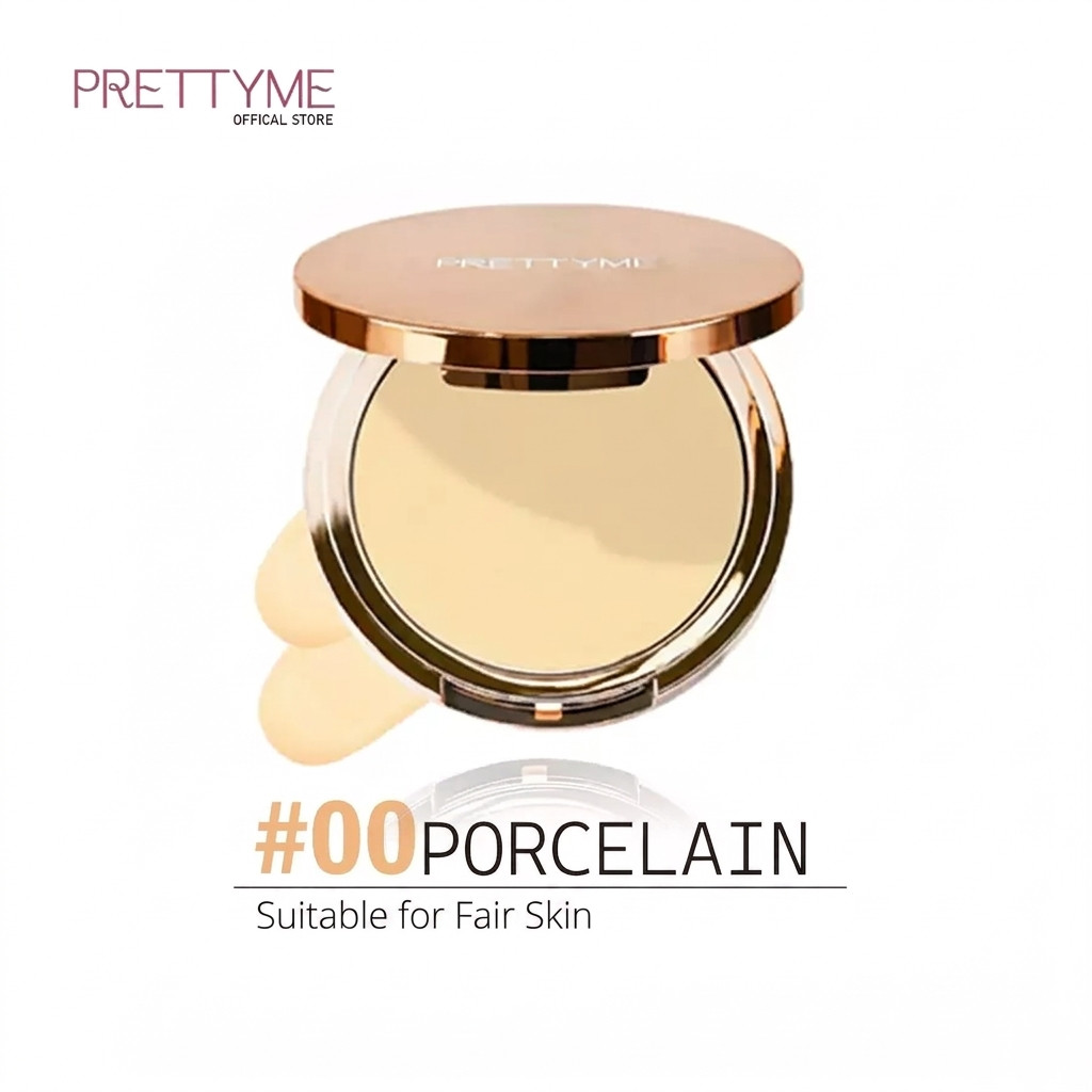 BEST NEW! PRETTYME Foundation Balm Compact – Waterproof Solid Balm Base Makeup