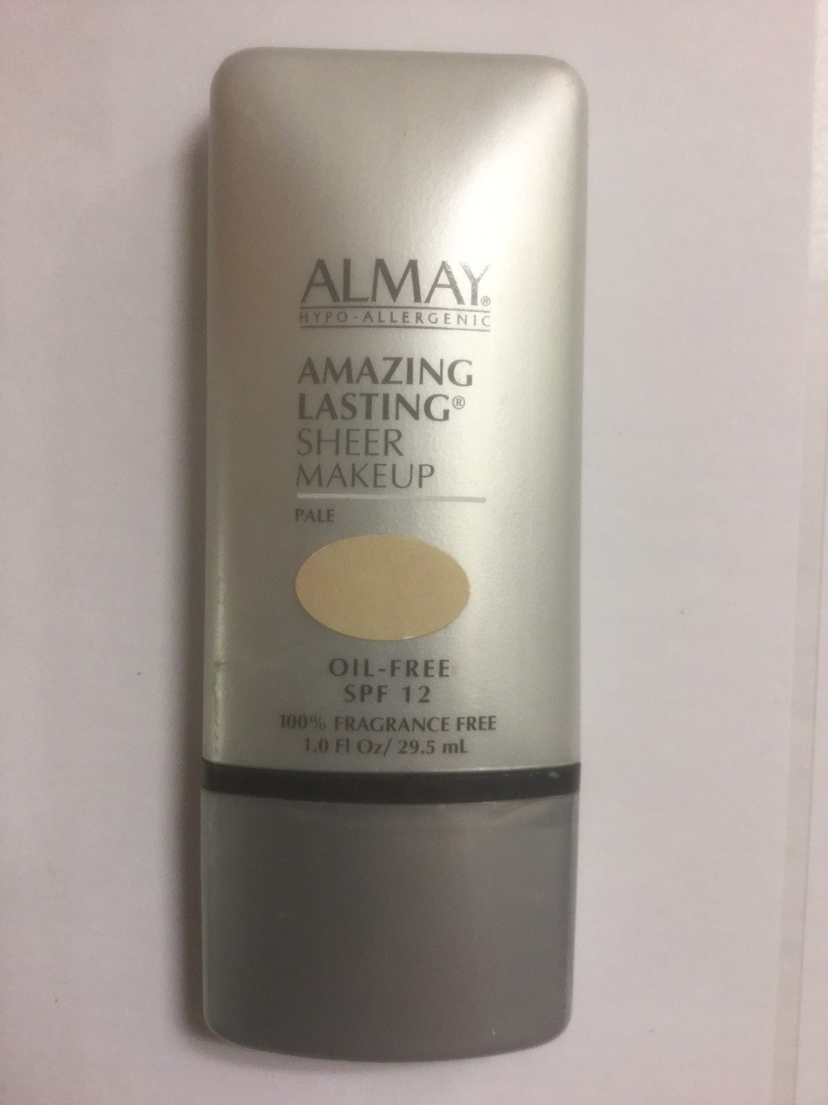 ALMAY AMAZING LASTING SHEER MAKEUP SPF 12 PALE 1.0 FL Oz OIL & FRAGRANCE FREE