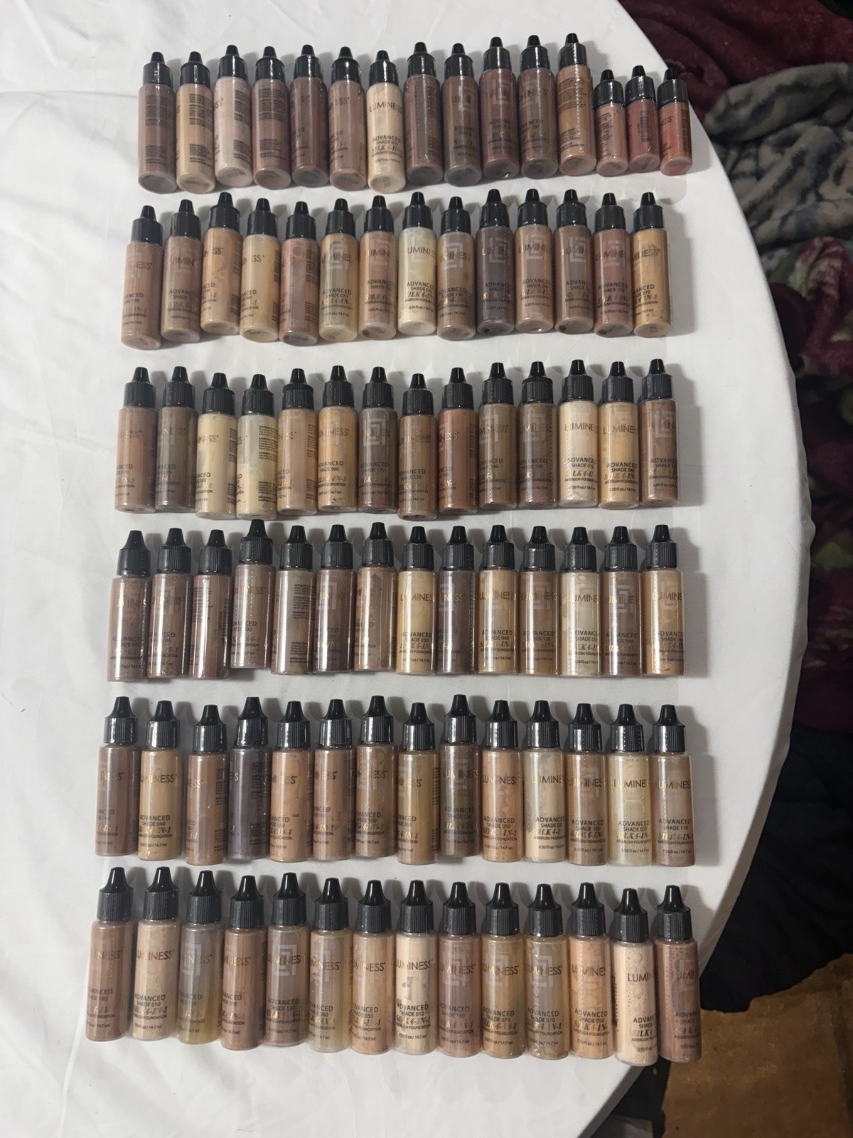 Luminess Advanced Silk 4-In-1 Airbrush Shade 030 New Sealed .50 Fl Oz Lot Of 85