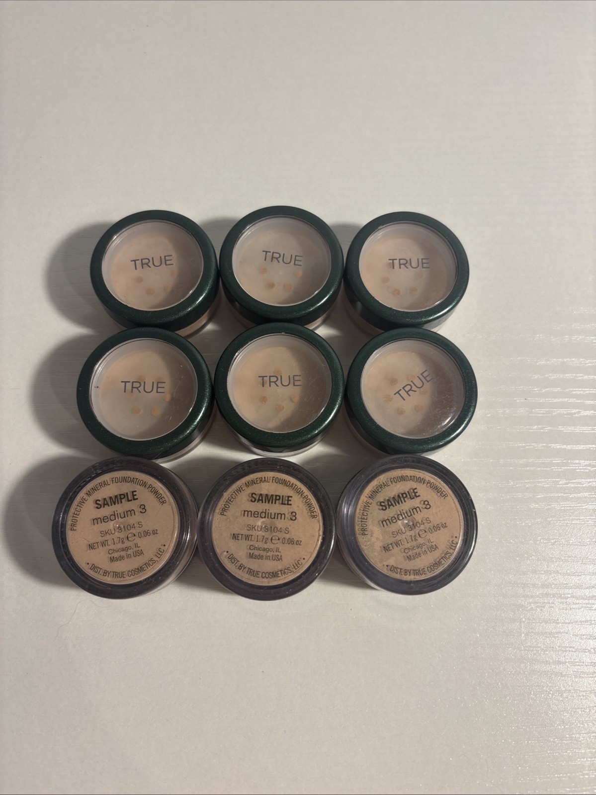 9-True Cosmetics Protective Mineral Foundation Powder Medium 3- 1.7g/0.06oz…