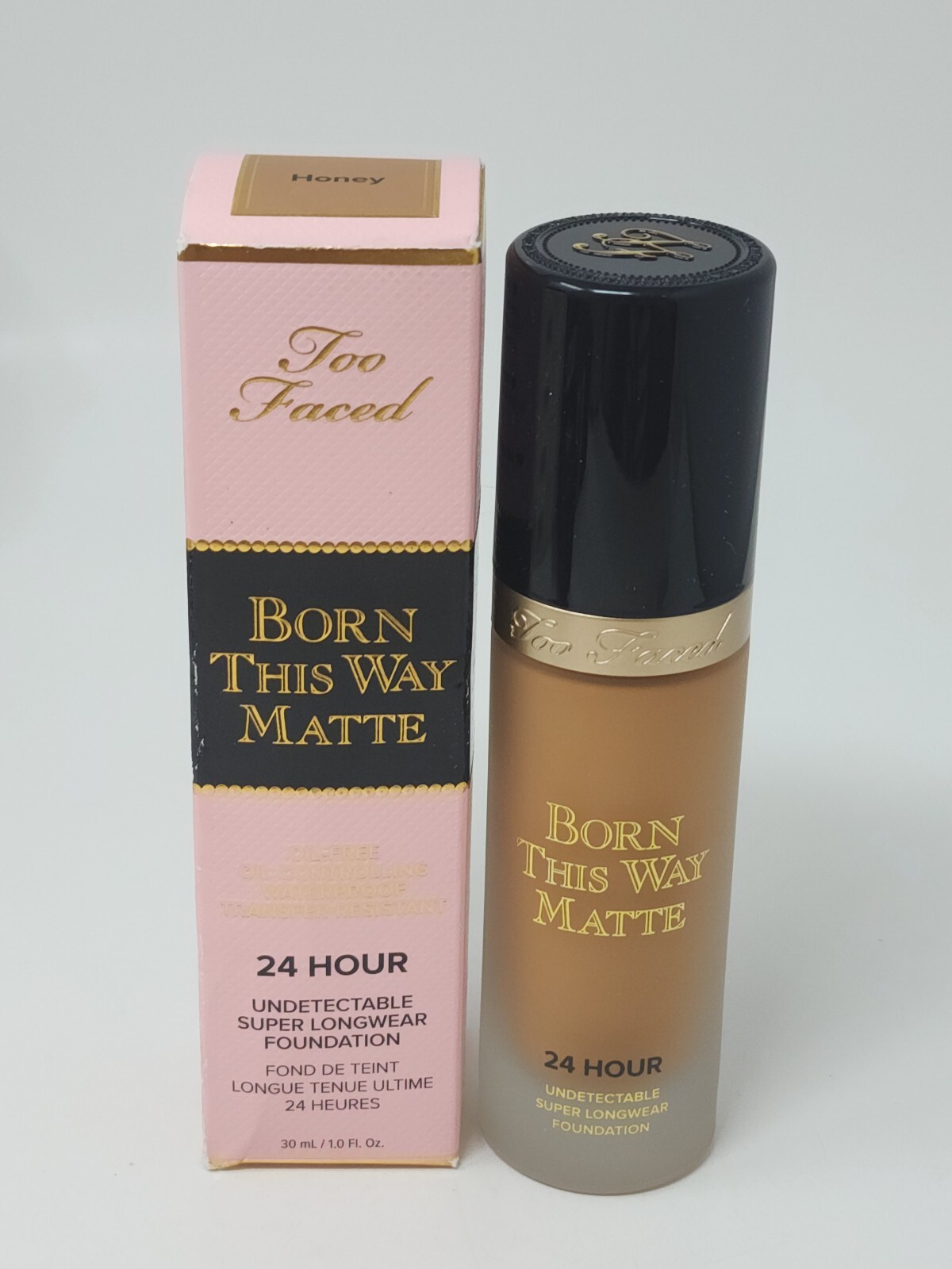 New Authentic Too Faced Born This Way Matte 24 Hour Foundation Honey 1 oz