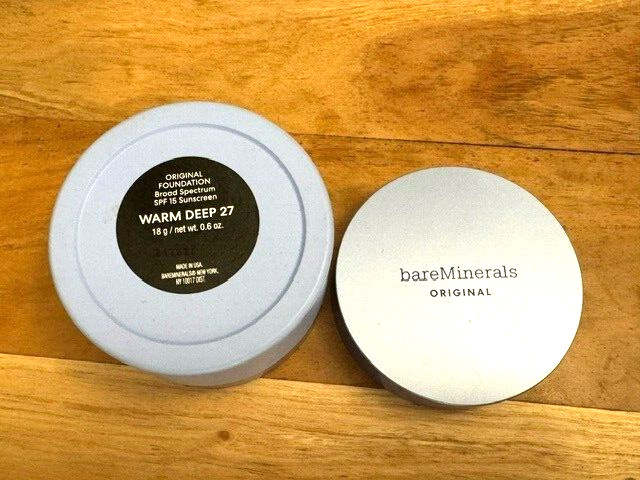 Bare Minerals Original Foundation “Warm Deep 27” NEW! JUMBO Size 0.6 oz.