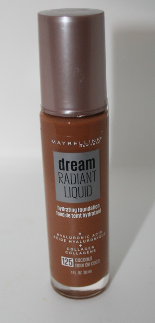 1 Maybelline Dream Radiant Liquid Hydrating Foundation # 125 coconut Collagen