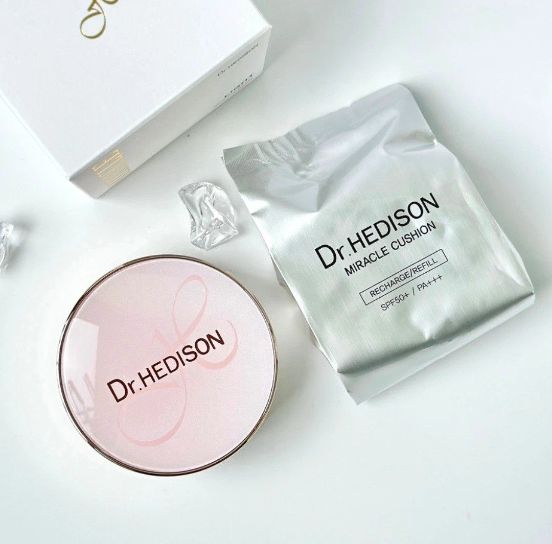 Dr Hedison Miracle Cushion SPF50 PA Foundation 21 Light 15g with Refill 15g