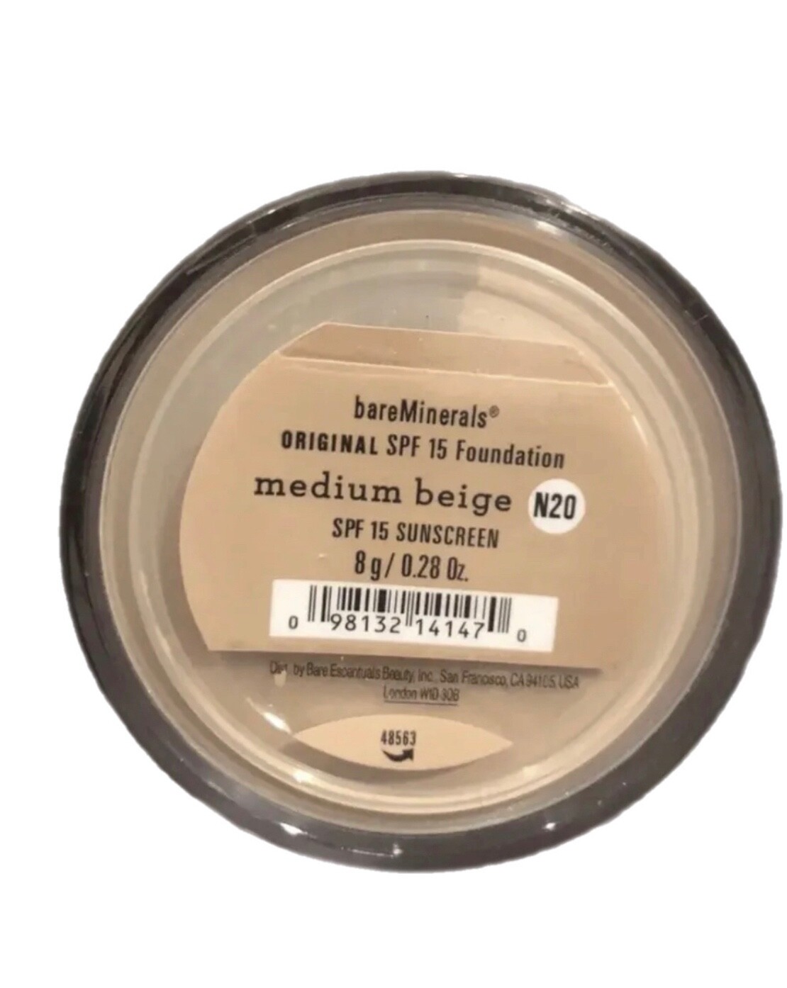 bareMinerals SPF15 Foundation * MEDIUM BEIGE N20 * Full Size 6g ~ NEW ~