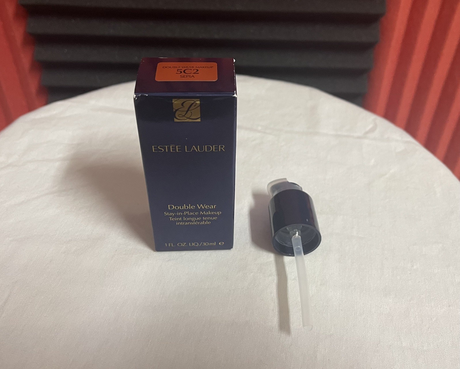Estée Lauder Double Wear Makeup Sepia with Pump Open Box/Read Description