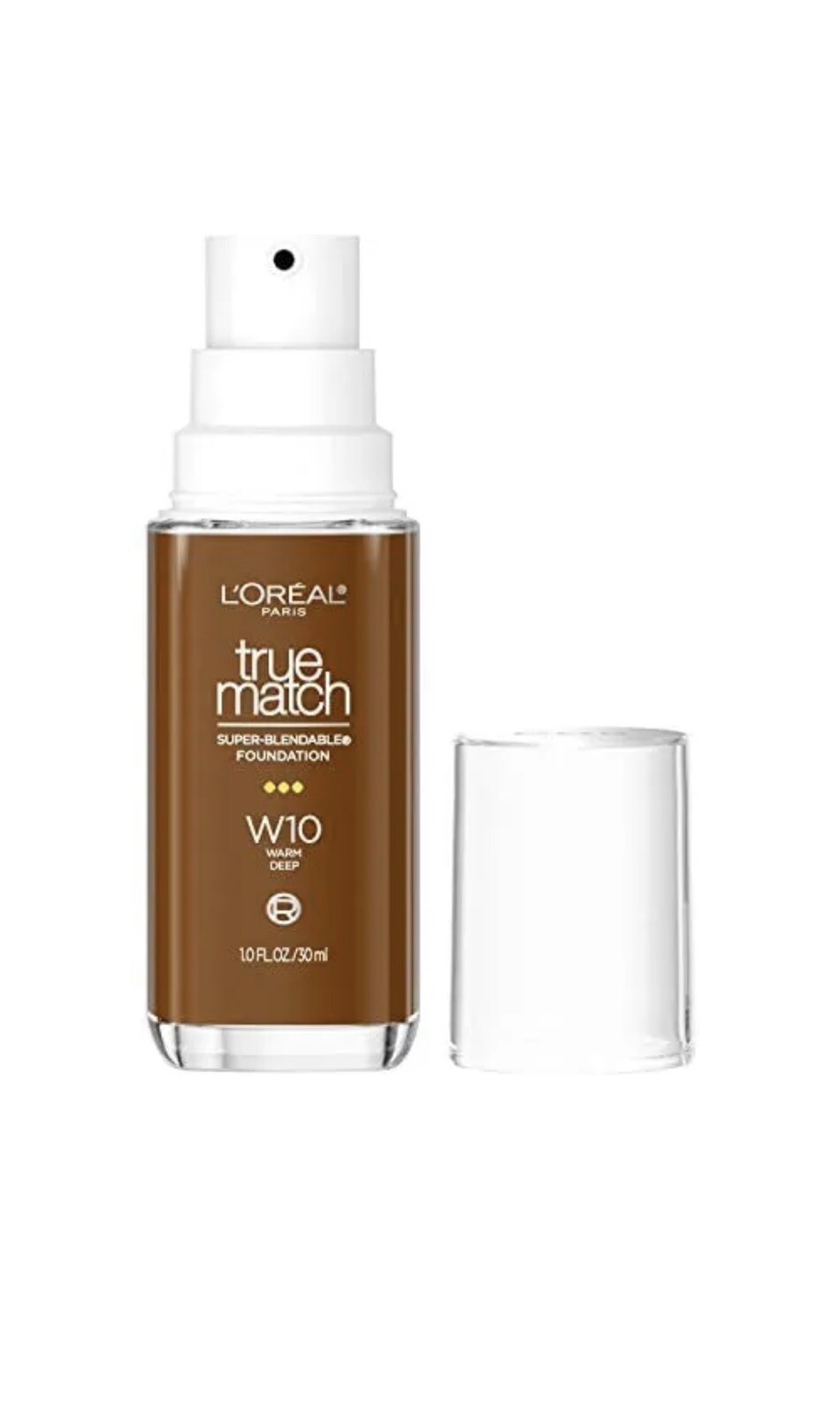 L’Oreal Paris True Match Super-Blendable Liquid Foundation W10 warm deep