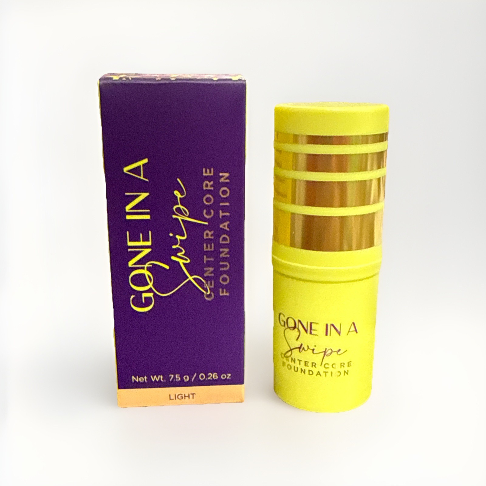 LWYA Gone in a Swipe Center Core Foundation – Light– 0.26oz / 7.5g – New