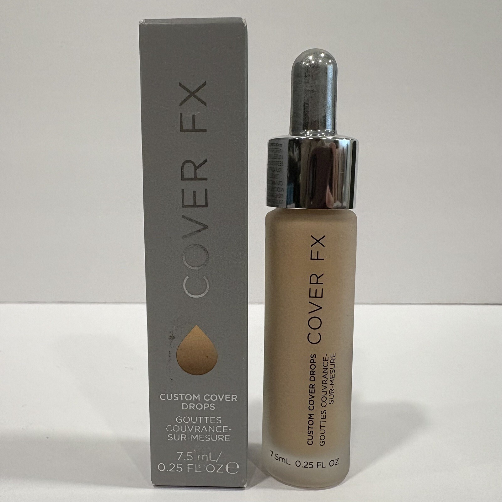 COVER FX N LIGHT 2 Custom Cover Drops Liquid Pigment Foundation 0.25oz 7.5ml NEW