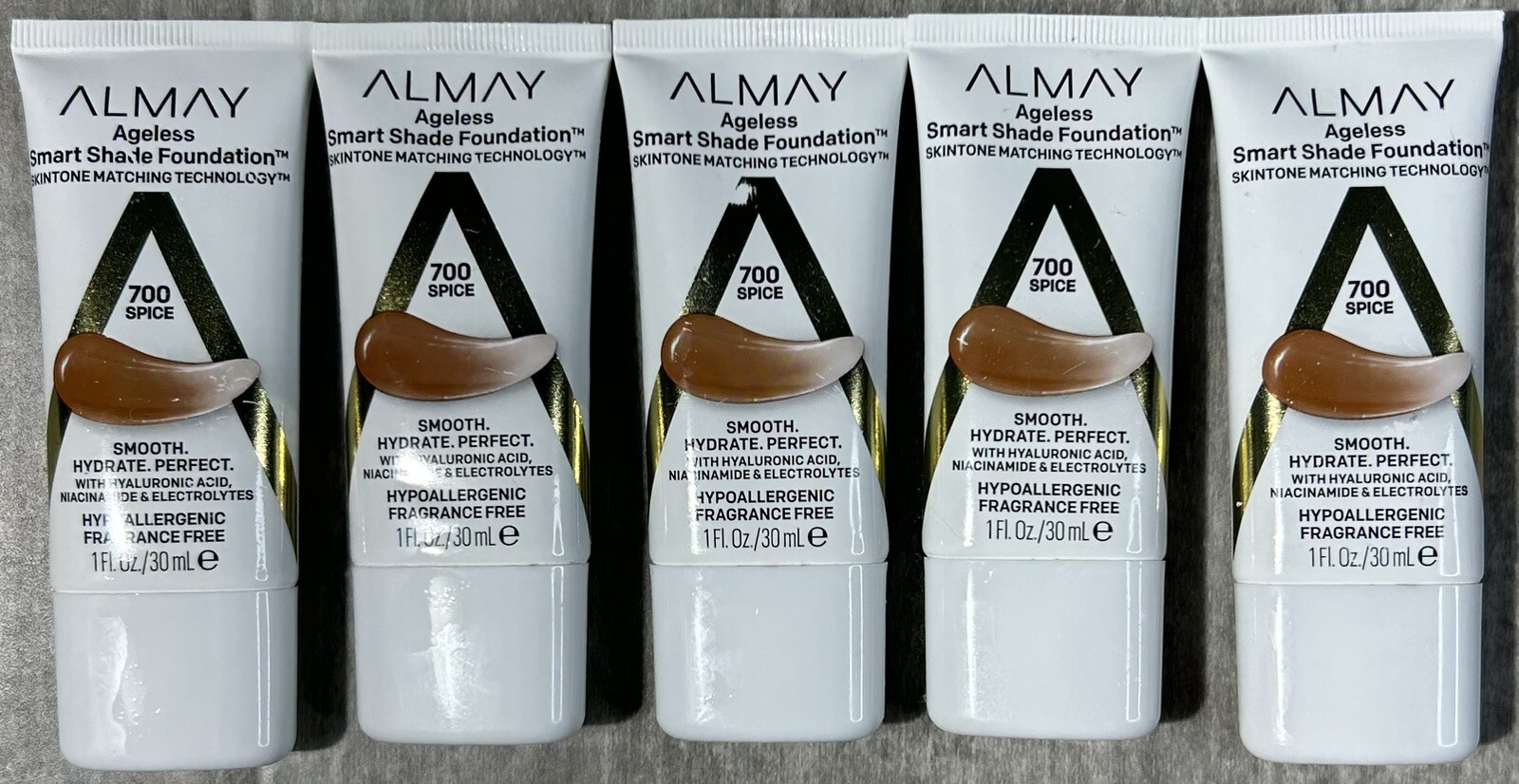 Almay Ageless Smart Shade Foundation 700 Spice – 5 Pack