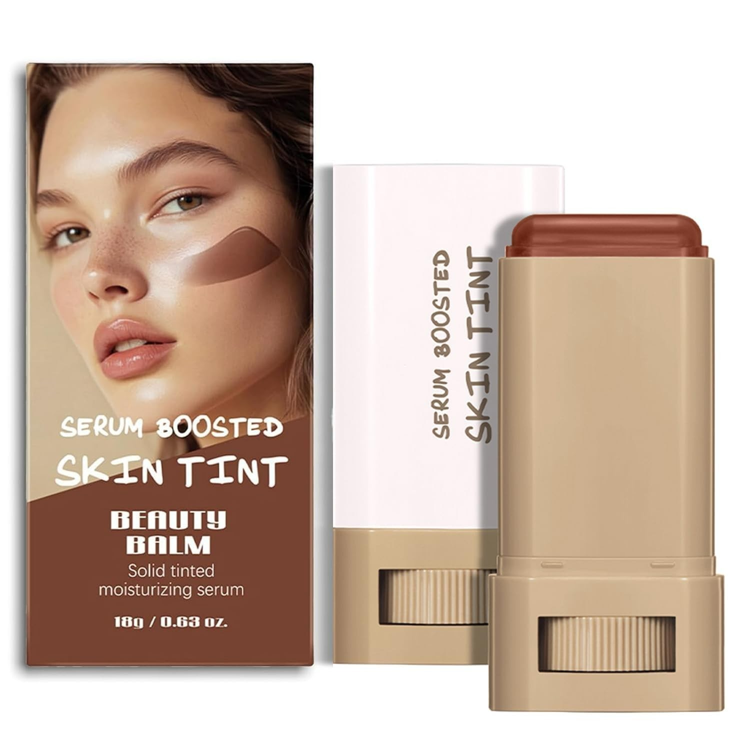 set of 2 Boosted Skin Tint Beauty Balm Solid Tinted Moisturizing Serum #02