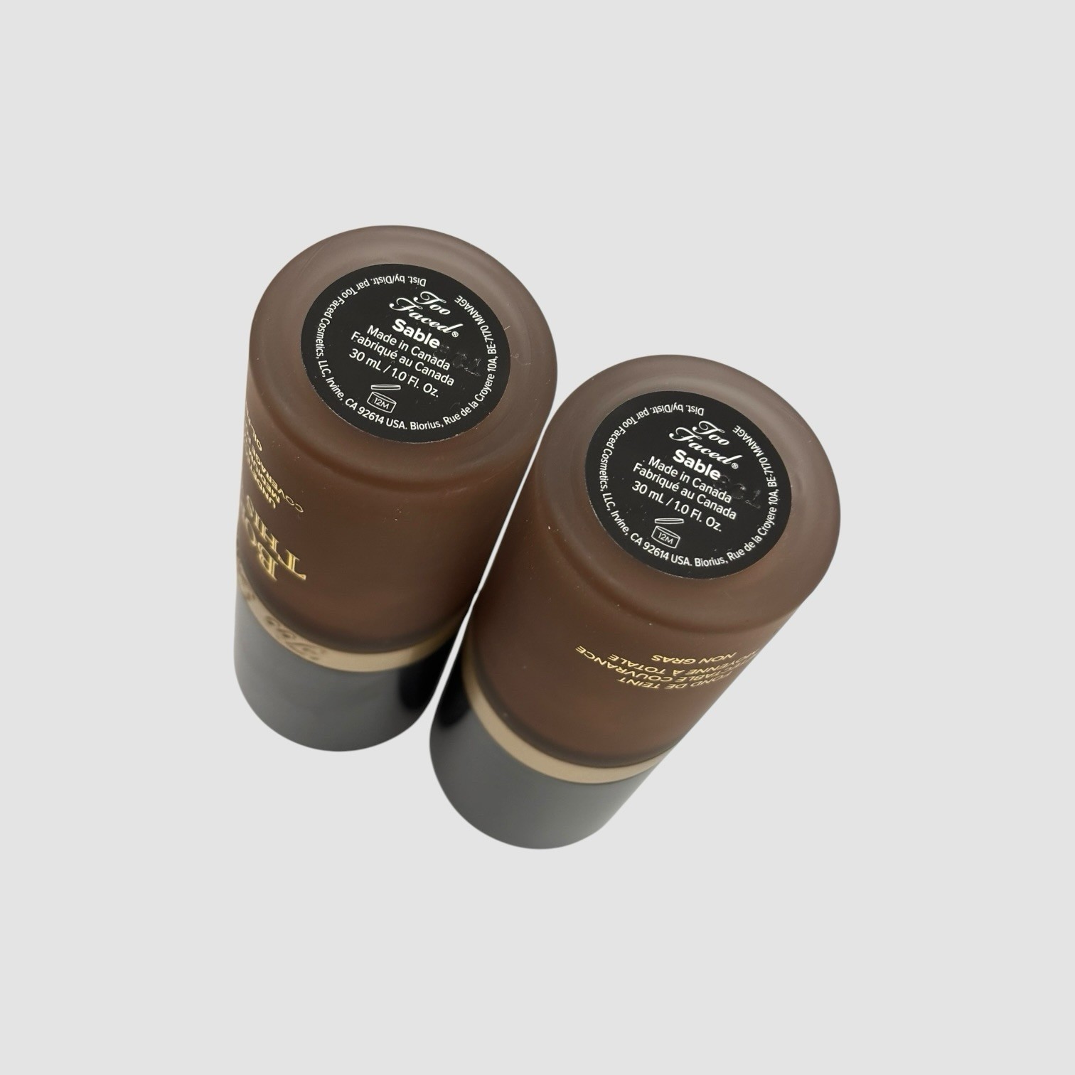 2 Pack Too Faced Born This Way Foundation in the shade SABLE – 1 fl oz /30ml x 2