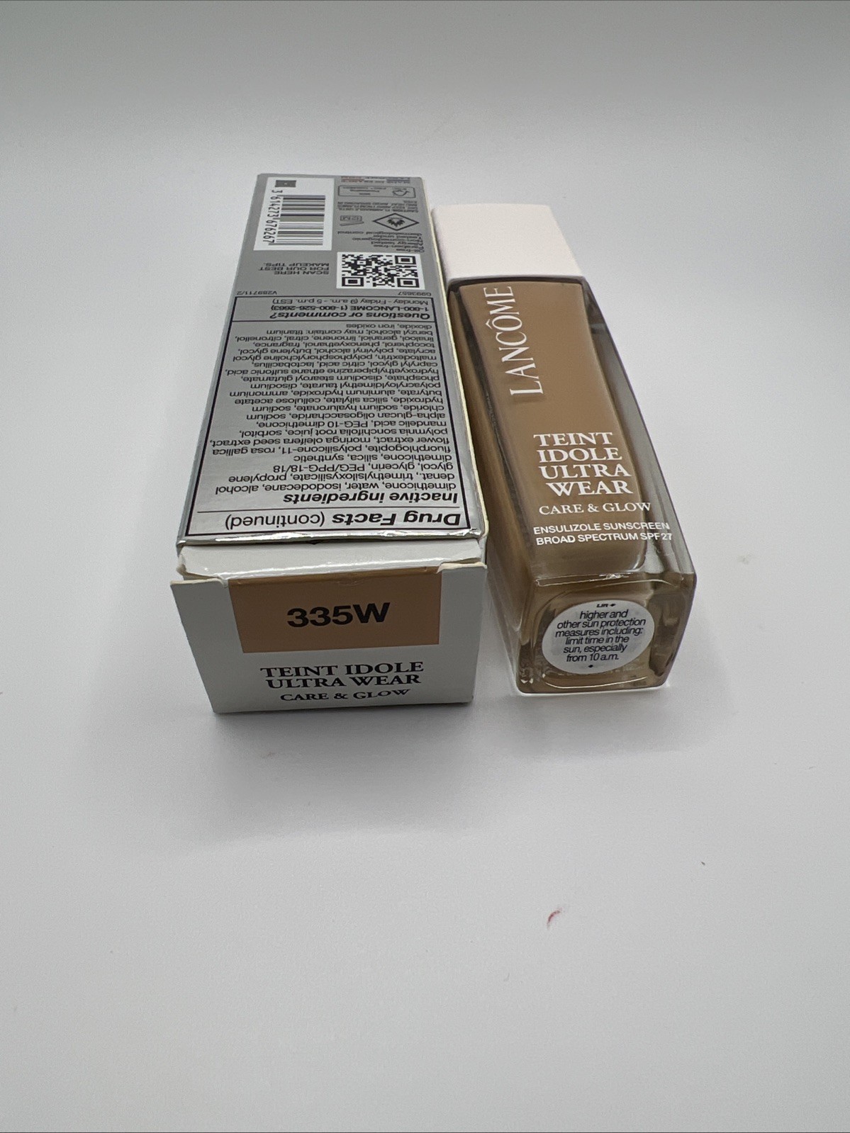 New Lancome Teint Idole Ultra Wear Care Glow Liquid Foundation 335W 1 oz spf 27