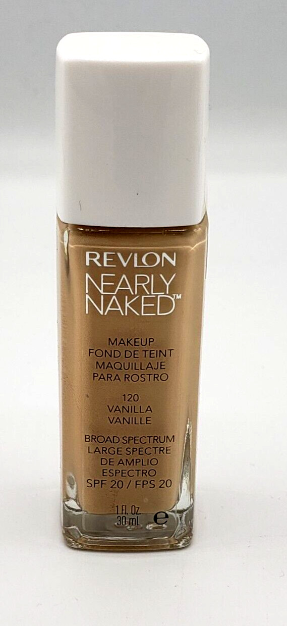 NEW Revlon Nearly Naked BROAD SPECTRUM Makeup- 120 VANILLA