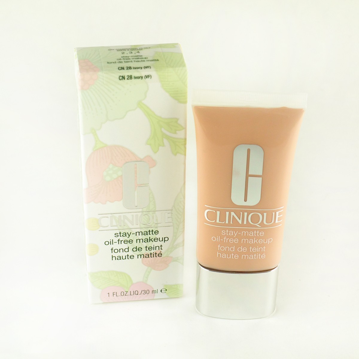 Clinique Stay-Matte Oil-Free Makeup CN 28 IVORY (VF) – Size 30mL / 1 Oz. New