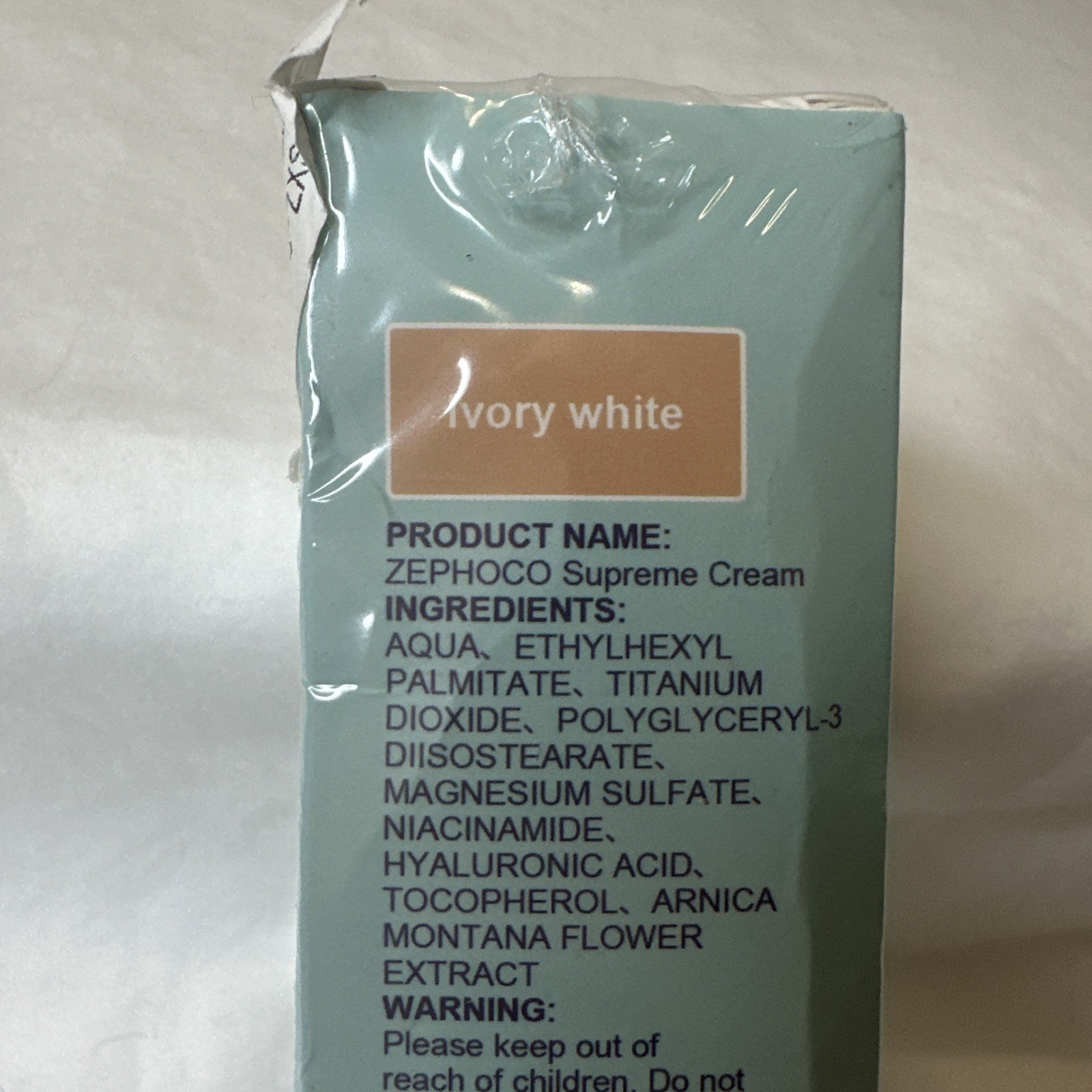 Zephoco Supreme Cream All-Over Complexion Perfector Ivory White New
