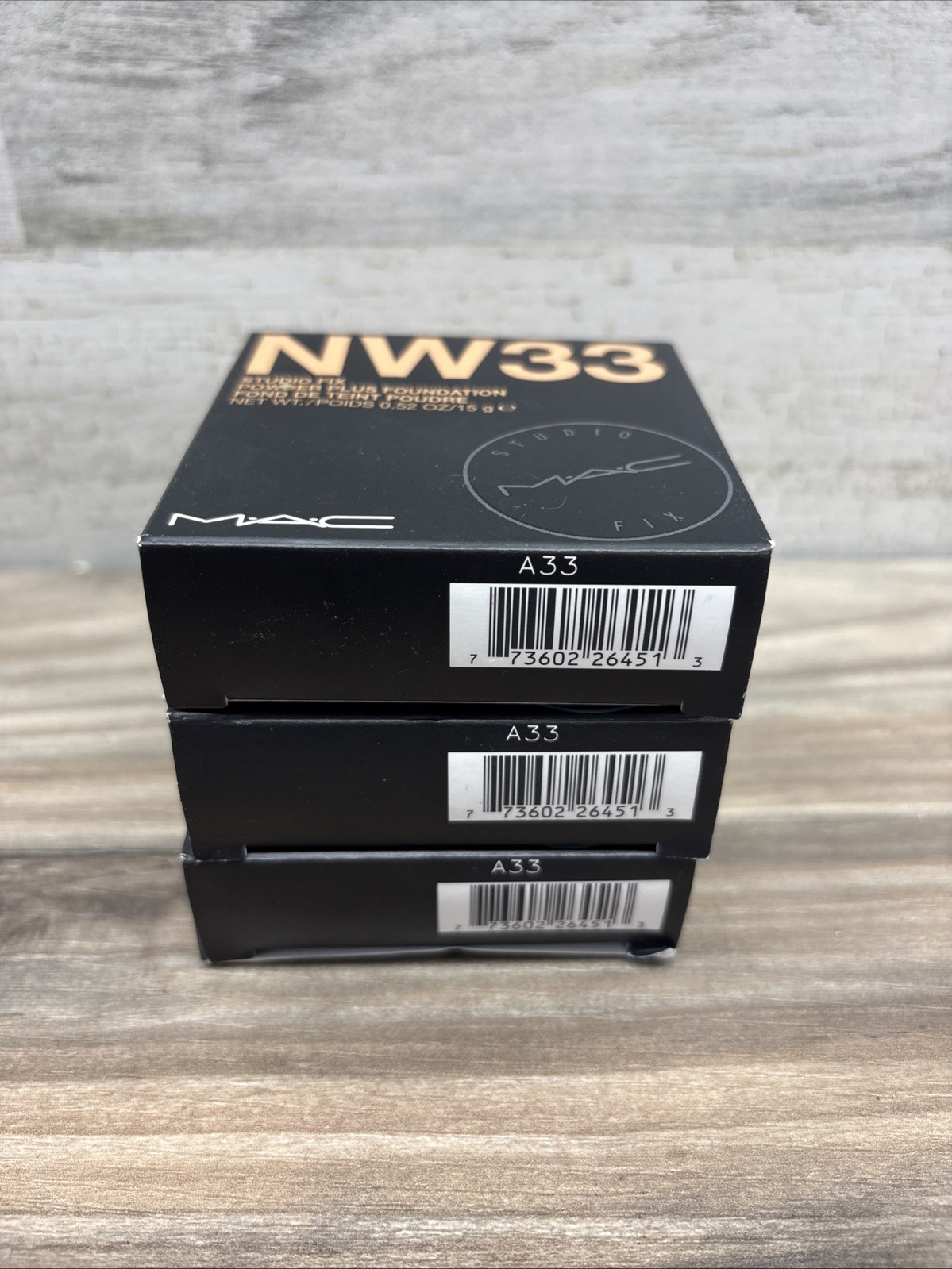 3-MAC Studio Fix NW33 Studio Fix Powder Plus Foundation 0.52 oz NIB