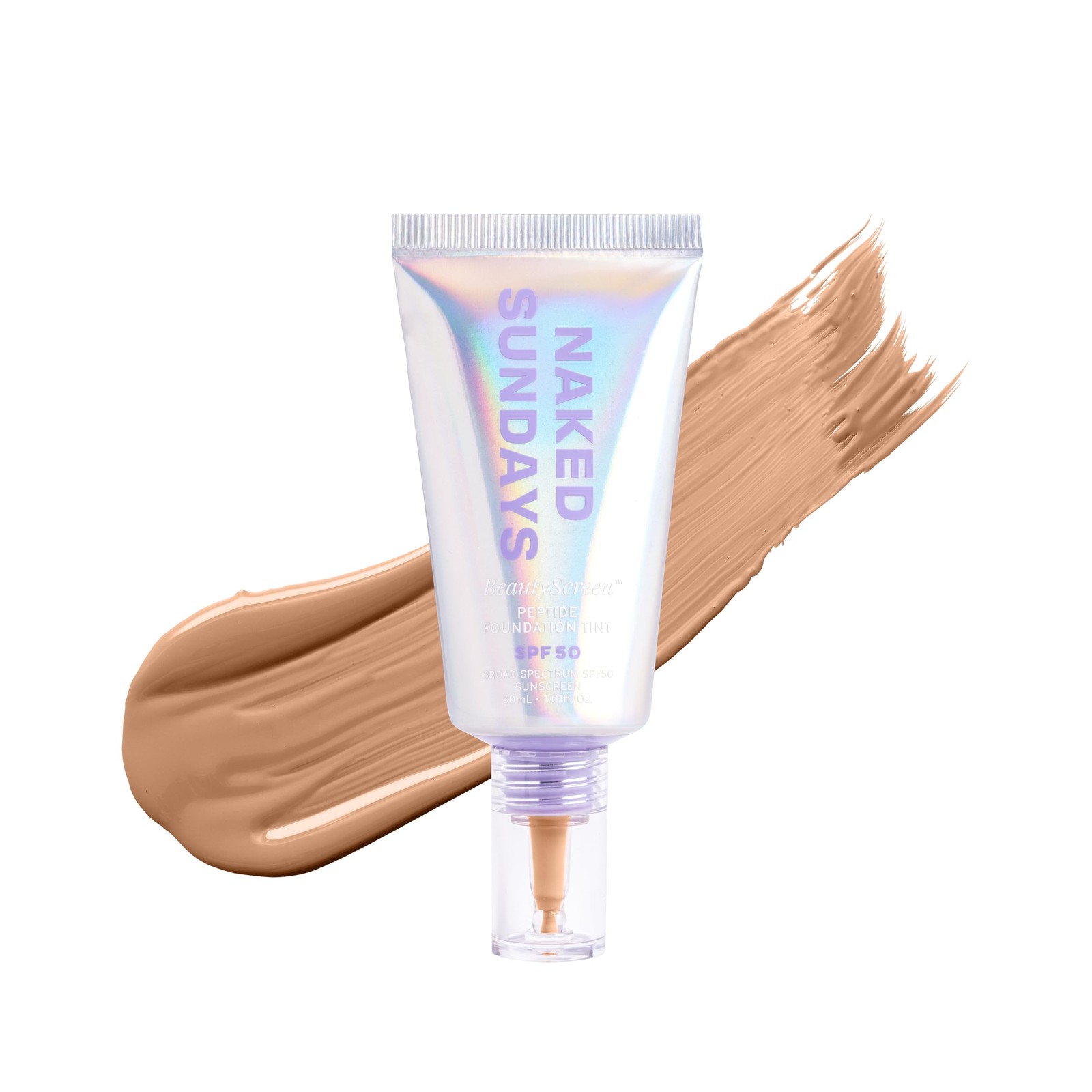 Naked Sundays BeautyScreen SPF 50 Mineral Peptide Foundation Tint 2-in-1 Medium