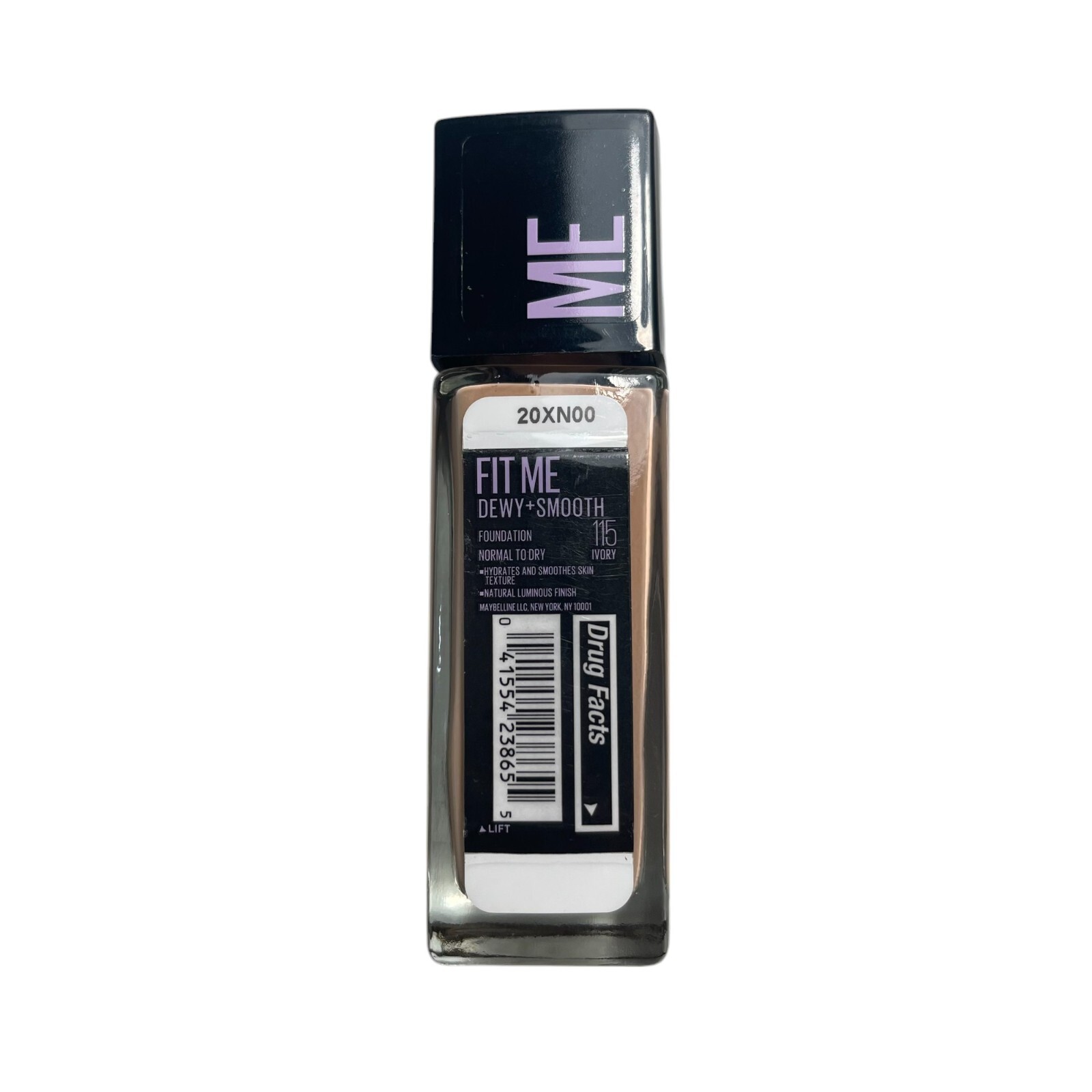 Maybelline Fit Me Ivory 115 Dewy + Smooth Octinoxate Suncreen SPF 18 Normal/Dry