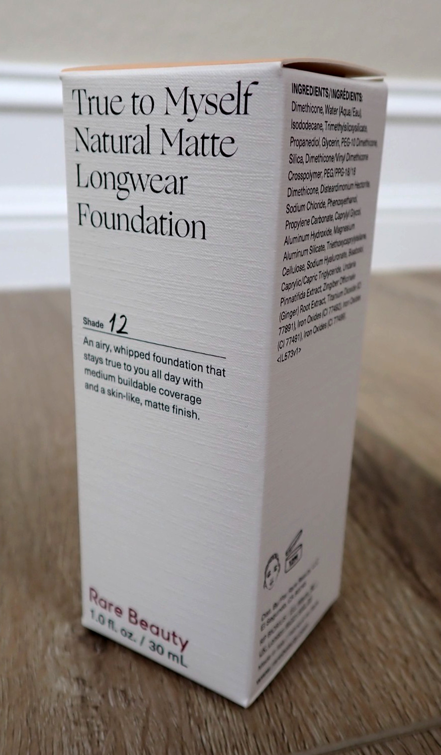 NEW RARE BEAUTY TRUE TO MYSELF NATURAL MATTE LONGWEAR FOUNDATION 1 OZ SHADE 12