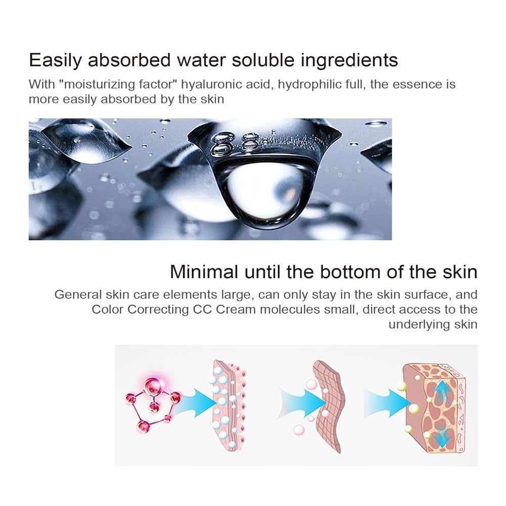 Color Correcting CC Cream, Full-Coverage Foundation, SPF 25, Even Skin Tone, …