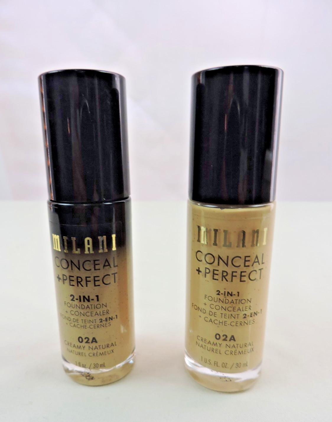 Lot 2 Milani Conceal + Perfect 2-in-1 Foundation + Concealer Creamy Natural 02A
