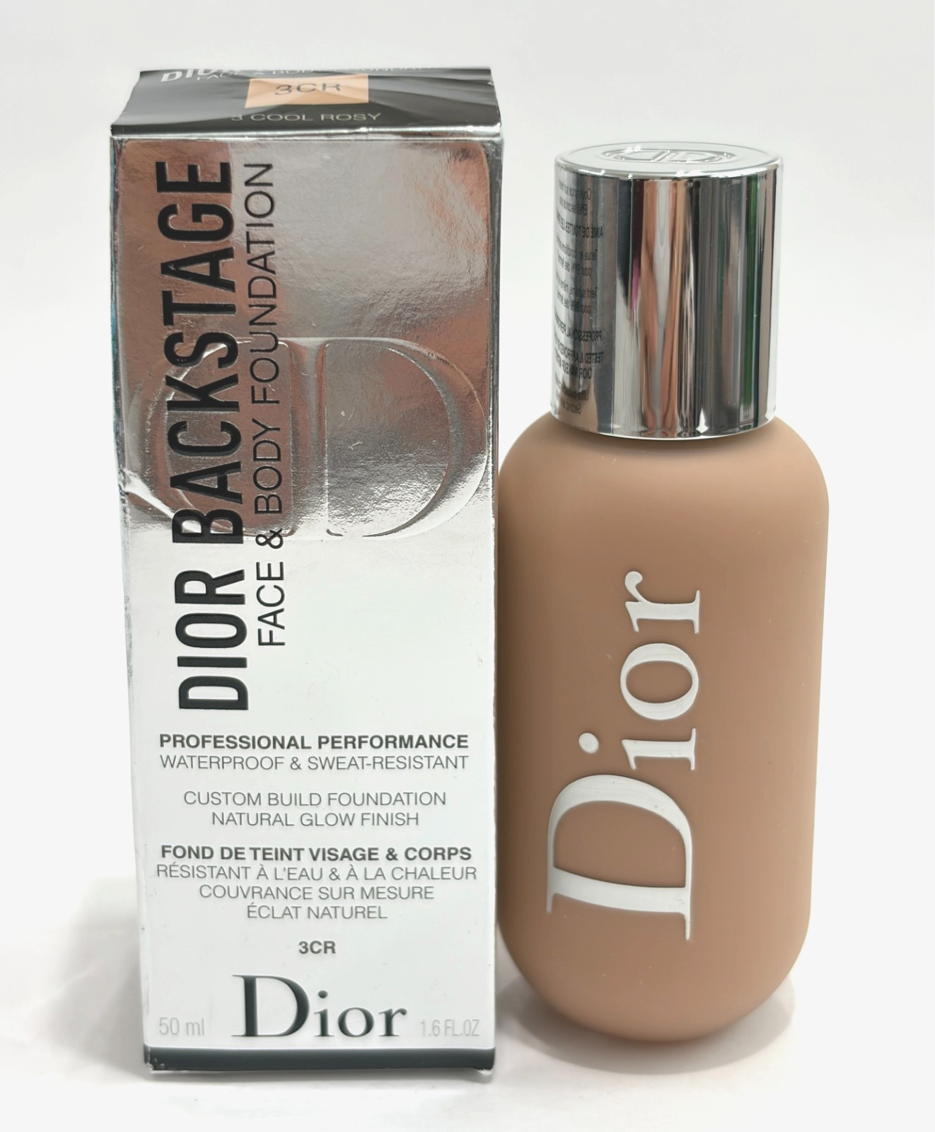 Dior Backstage Face & Body Foundation 3CR 3 Cool Rosy 1.6 fl oz / 50 ml NIB