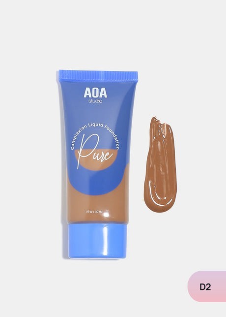 AOA Pure Complexion Foundation Lightweight Full Coverage Natural Flawless Finish