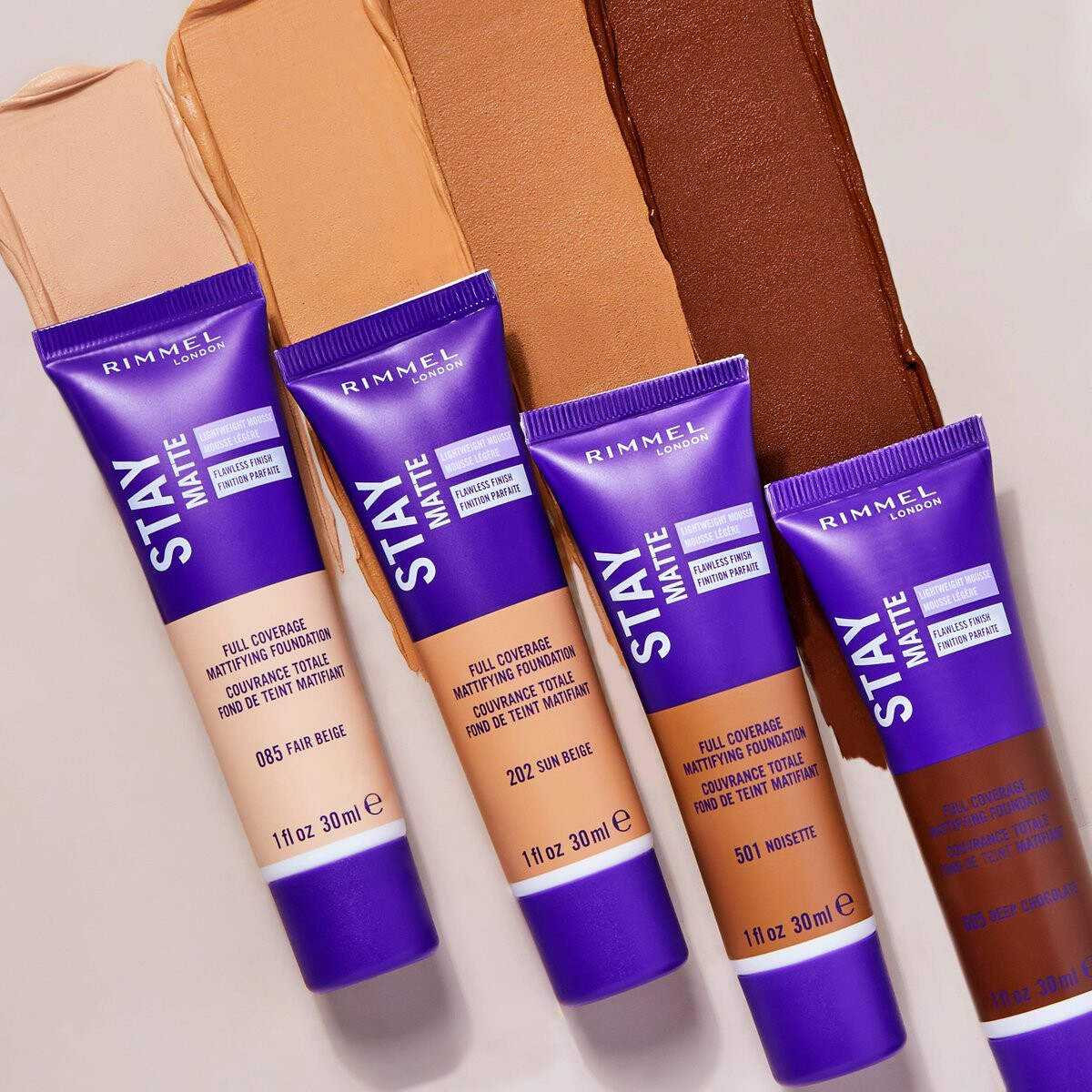 Rimmel London Stay Matte Liquid Mousse Foundation Assorted Shades 1 oz L50