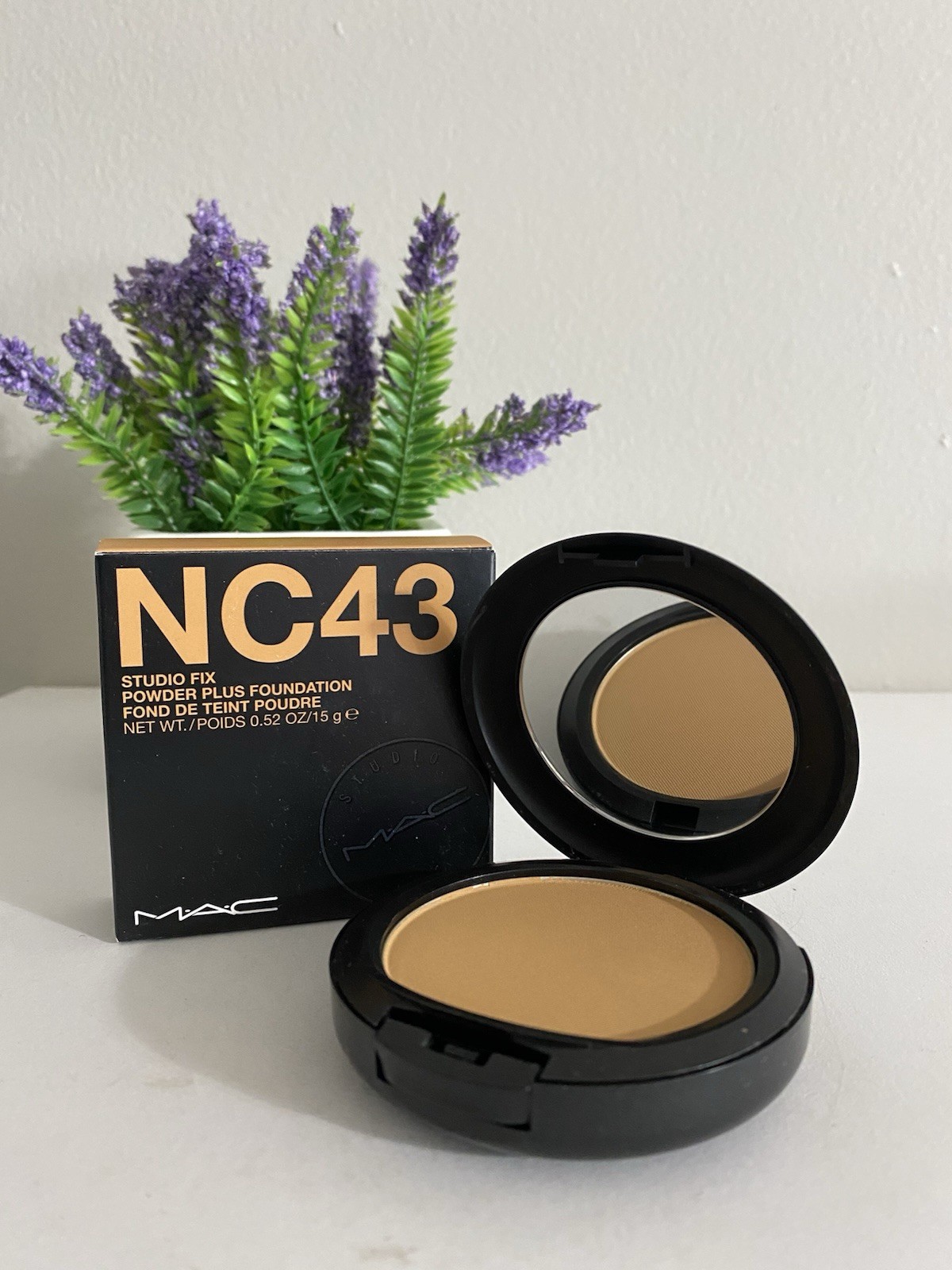 MAC Studio Fix Powder Plus Foundation, Full Size, 15g ~ NC43 ~ Original Formula