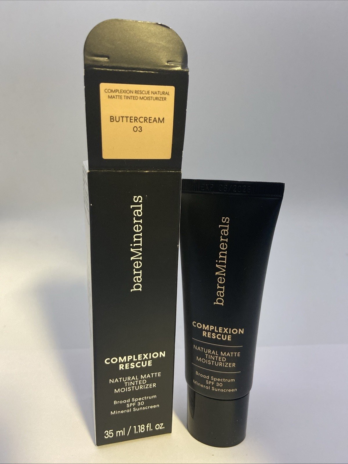 BareMinerals BUTTERCREAM 03 Natural Matte Tinted Moisturizer 35ml Exp08/2026