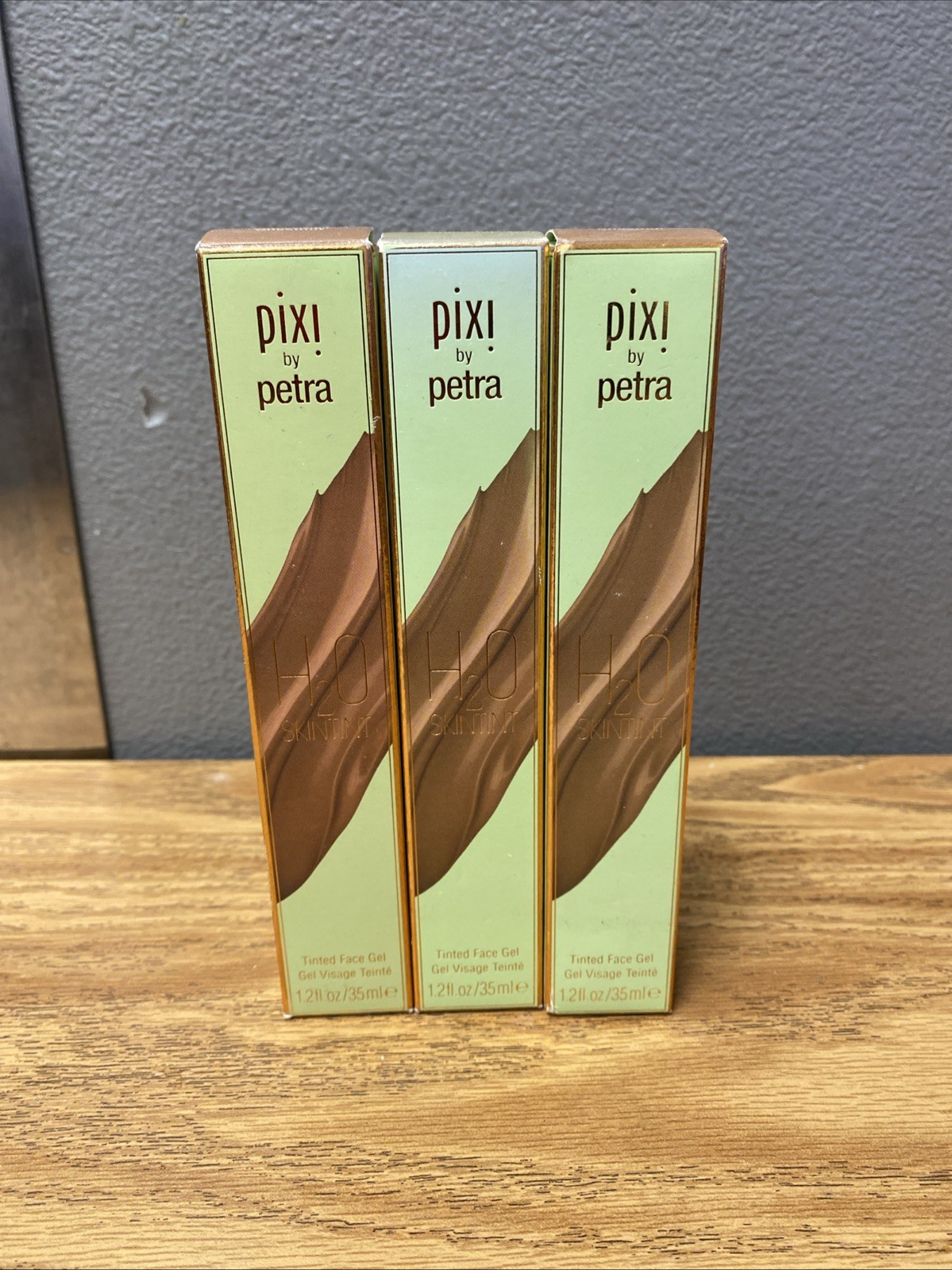 Pixi by Petra H2O SkinTint 1.2 Oz/35ml CHESTNUT Lot Of 3