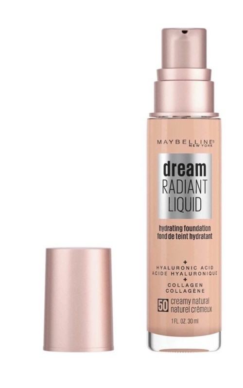 (1) Maybelline Dream Radiant Liquid Hydrating Foundation #50 Creamy Natural, NEW